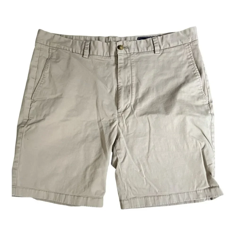 Vineyard Vines Men's Khaki Flat Front Shorts